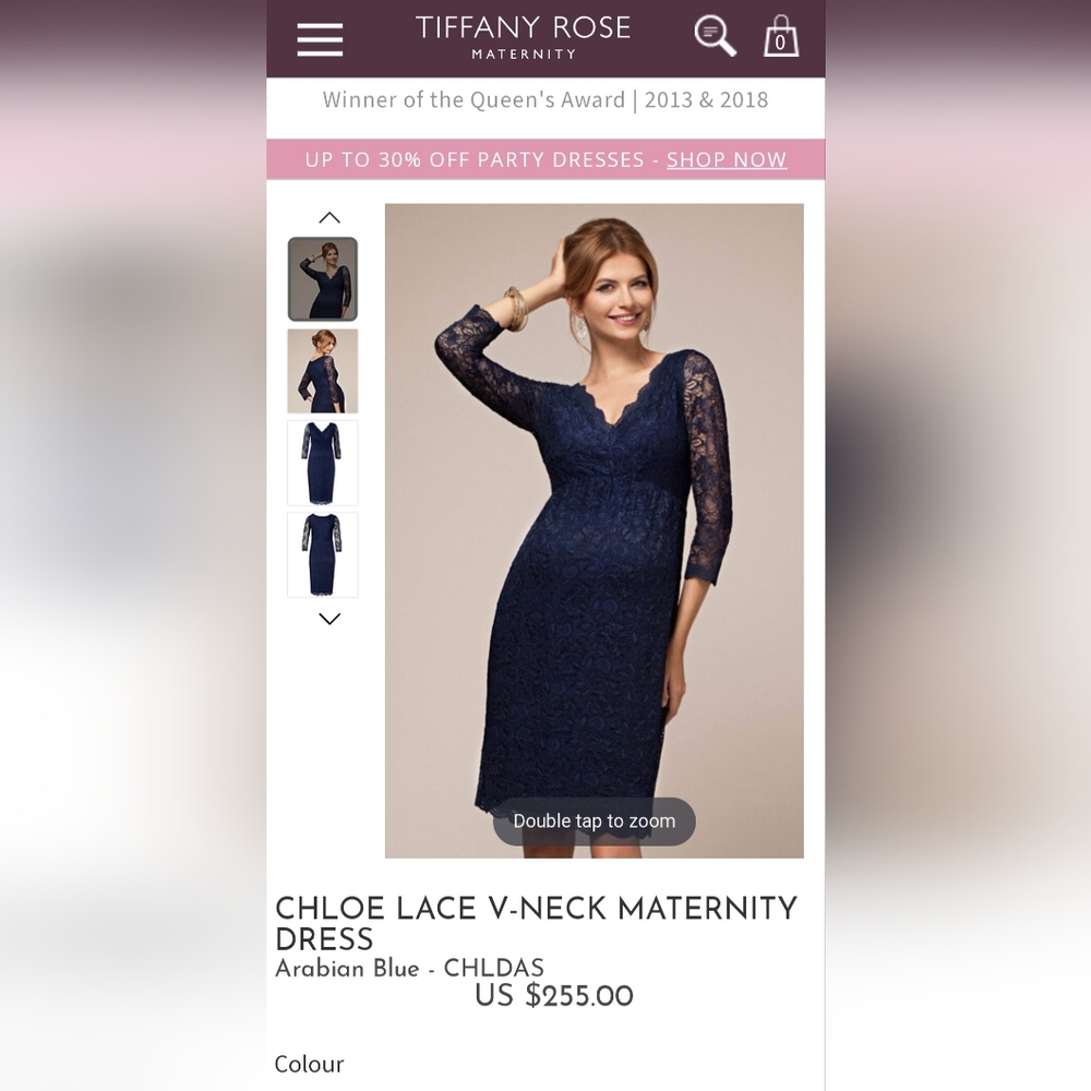 Tiffany Rose Maternity Lace Dress